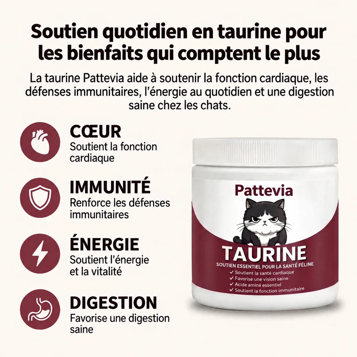 Pattevia – Complément de Taurine